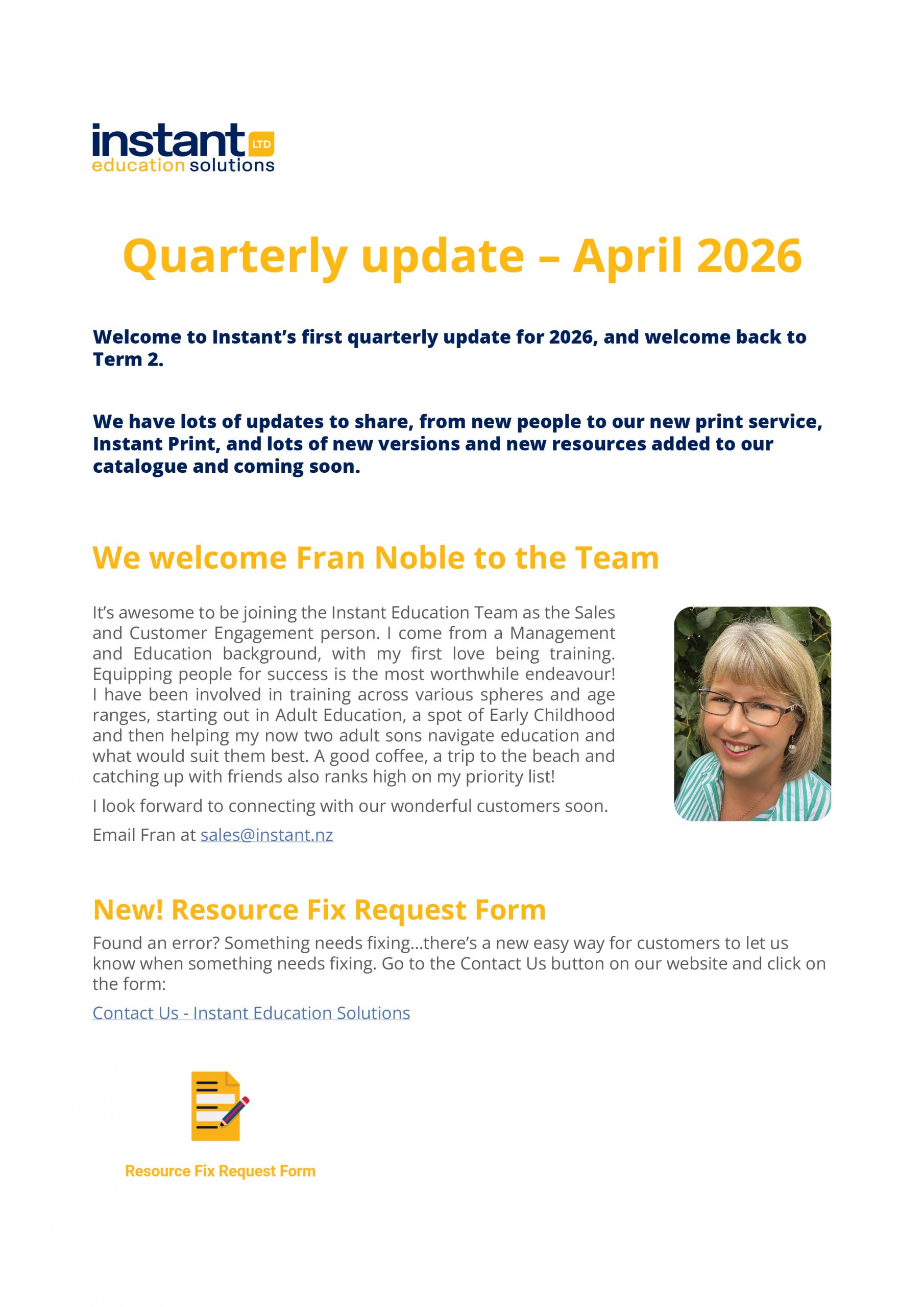quarterly update Q1 2026